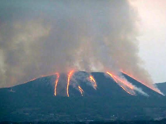 鬼岳野焼き