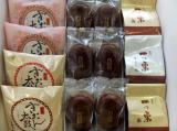 『御菓子司　湖月堂』の 「栗饅頭」「一つ栗」「ぎおん太鼓」